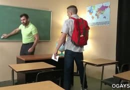 Hairy Teacher Fucks His Gay Student